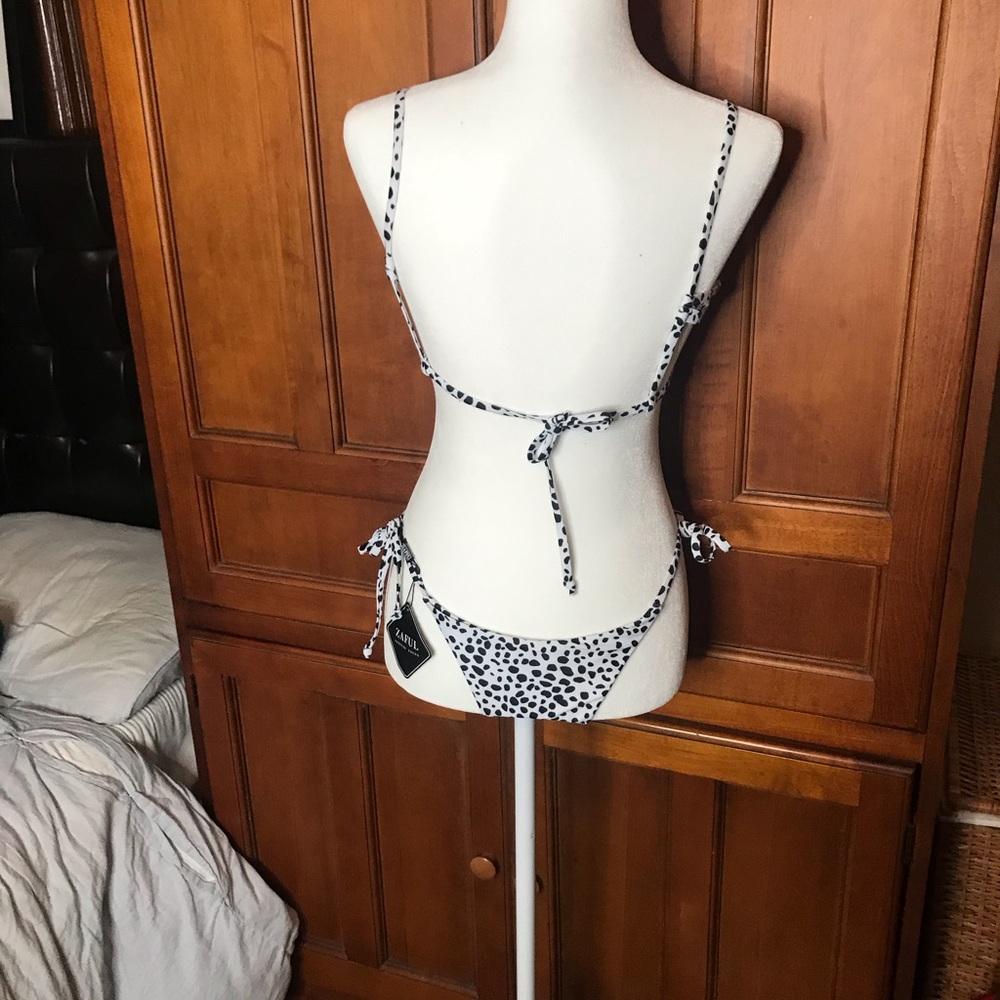 Black and White Dalmatian Bikini - Picture 3 of 4